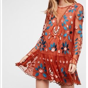 Free People Hearts are Wild mini dress NWT